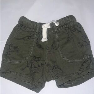 Carter's Green Dinosaur Print Shorts